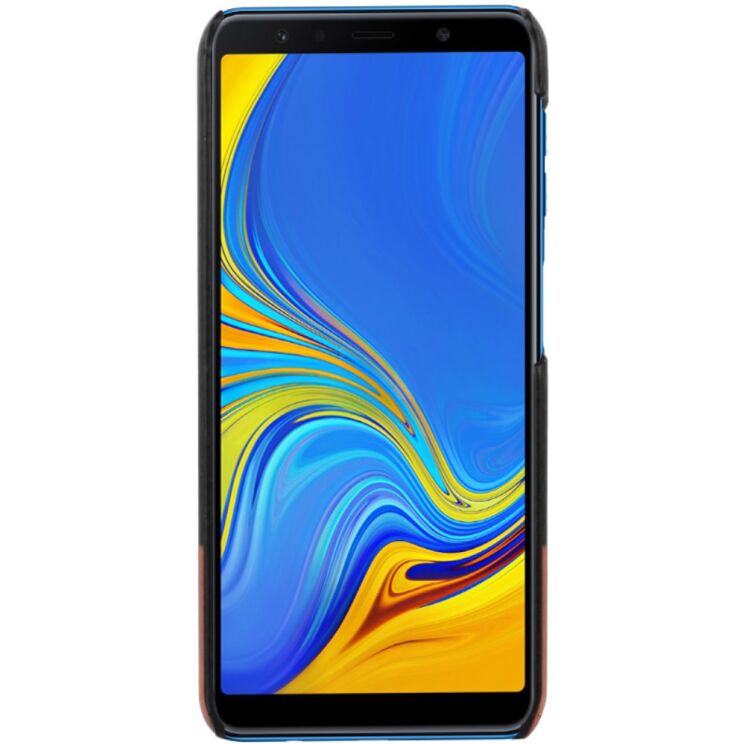Захисний чохол IMAK Leather Series для Samsung Galaxy A7 2018 (A750) - Black / Brown: фото 4 з 9