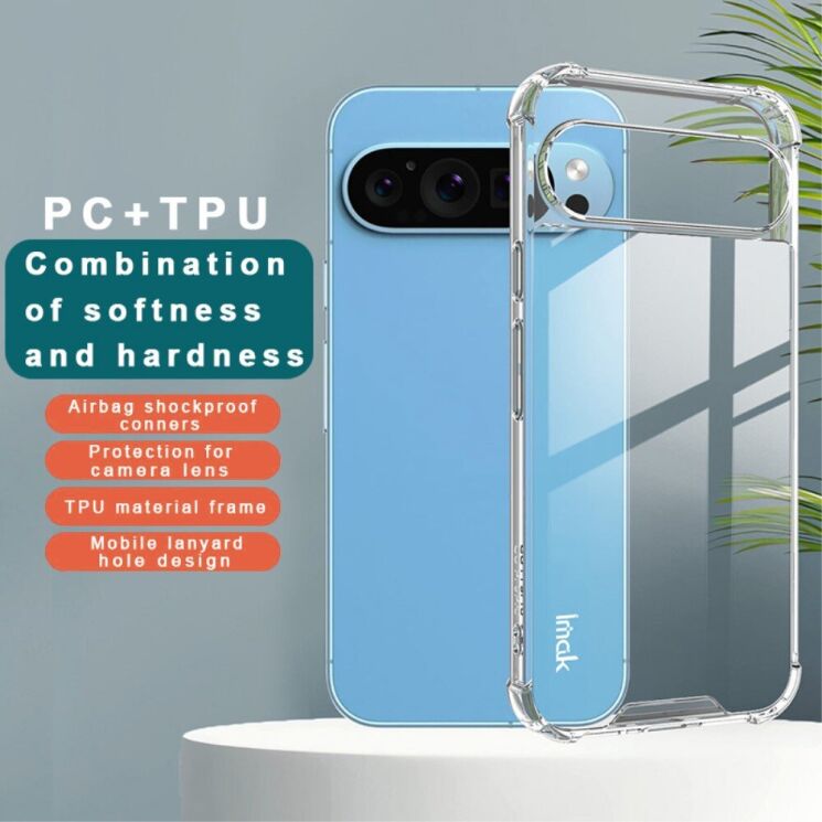 Защитный чехол IMAK Space Shield для Google Pixel 9 Pro XL - Transparent: фото 5 из 10