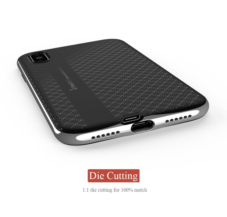 Защитный чехол IPAKY Hybrid Cover для iPhone X / iPhone XS - Gray: фото 9 из 10