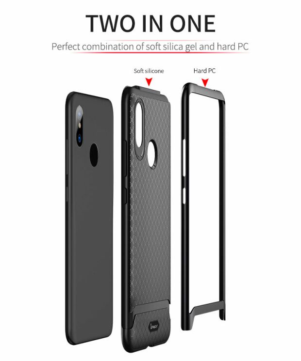 Защитный чехол IPAKY Hybrid Cover для Xiaomi Mi 8 - Black: фото 6 из 9