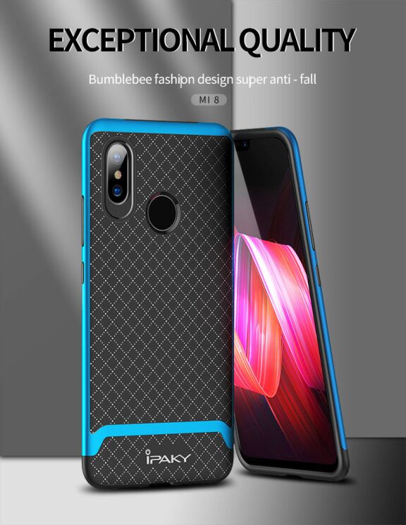 Защитный чехол IPAKY Hybrid Cover для Xiaomi Mi 8 - Black: фото 2 из 9