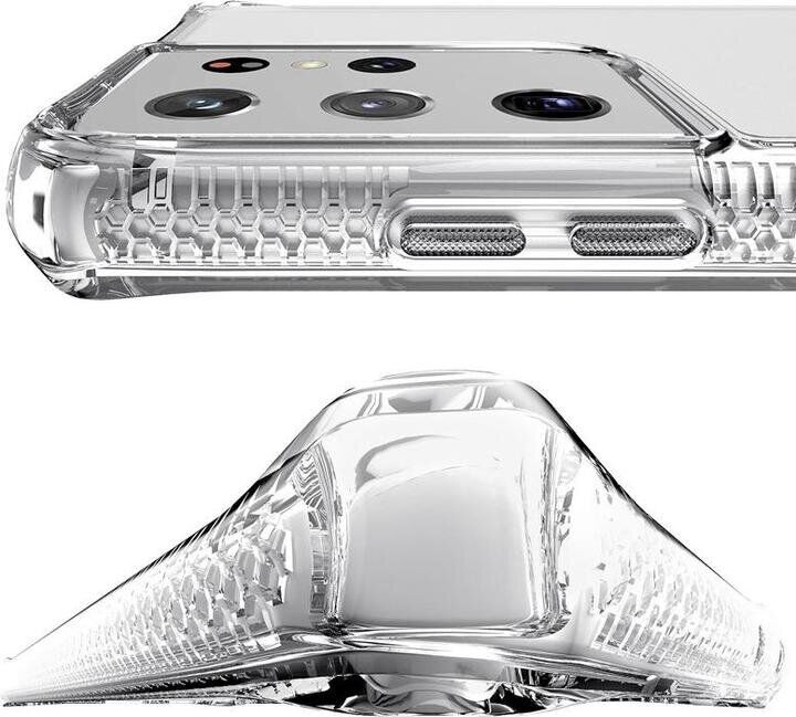 Защитный чехол ItSkins Hybrid для Samsung Galaxy S21 Ultra (G998) SGU3-HBMKC-TRSP - Clear: фото 6 из 6