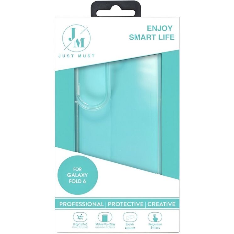 Захисний чохол Just Must Silicone Case (FF) для Samsung Galaxy Fold 6 (6977248565292) - Clear: фото 4 з 4