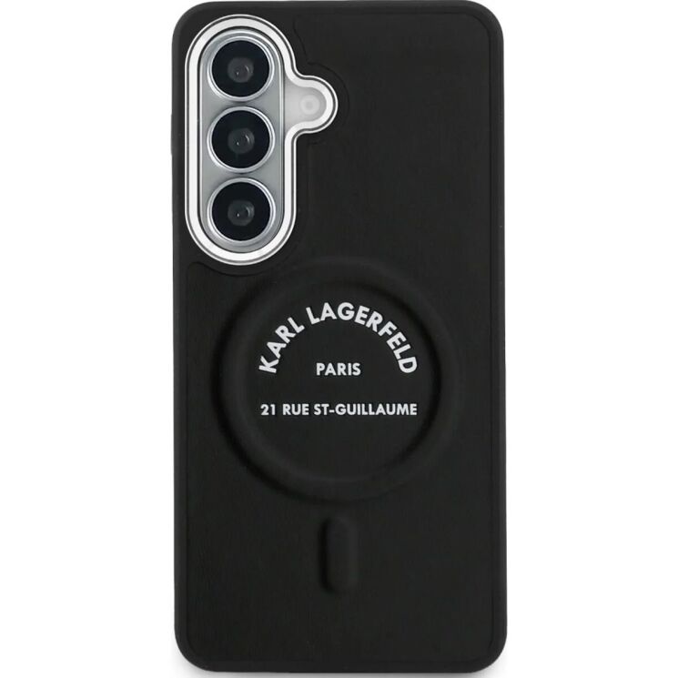 Защитный чехол Karl Lagerfeld Embossed Ring RSG Logo MagSafe для Samsung Galaxy S26 (S942) KLHMS26SPSKRSGEK - Black: фото 2 из 7