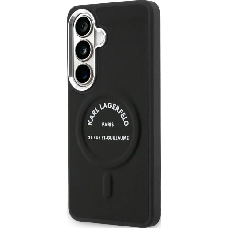 Защитный чехол Karl Lagerfeld Embossed Ring RSG Logo MagSafe для Samsung Galaxy S26 (S942) KLHMS26SPSKRSGEK - Black: фото 3 из 7