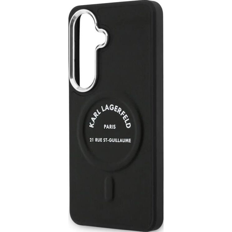 Защитный чехол Karl Lagerfeld Embossed Ring RSG Logo MagSafe для Samsung Galaxy S26 (S942) KLHMS26SPSKRSGEK - Black: фото 5 из 7