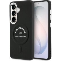 Защитный чехол Karl Lagerfeld Embossed Ring RSG Logo MagSafe для Samsung Galaxy S26 (S942) KLHMS26SPSKRSGEK - Black: фото 1 из 7