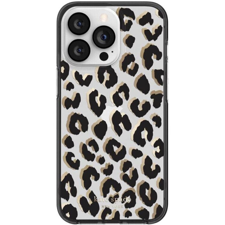 Защитный чехол Kate Spade NY Protective Hardshell для Apple iPhone 13 Pro Max (KSIPH-189-CTLB) - Leopard: фото 3 из 7