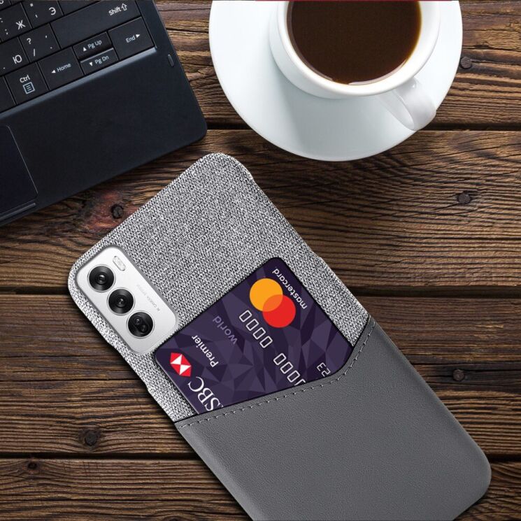 Защитный чехол KSQ Business Pocket для OPPO Reno 12 - Grey: фото 4 из 4
