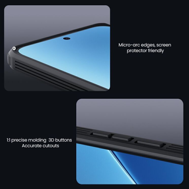 Захисний чохол NILLKIN CamShield Pro (Clear Version) для Xiaomi 15T - Black (391049B) Захисний чохол NILLKIN CamShield Pro (Clear Version) для Xiaomi 15T - Black: фото 14 з 17