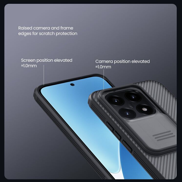 Захисний чохол NILLKIN CamShield Pro (Clear Version) для Xiaomi 15T - Black (391049B) Захисний чохол NILLKIN CamShield Pro (Clear Version) для Xiaomi 15T - Black: фото 11 з 17
