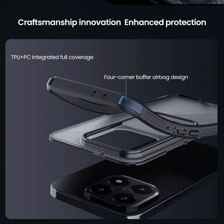 Захисний чохол NILLKIN CamShield Pro (Clear Version) для Xiaomi 15T - Black (391049B) Захисний чохол NILLKIN CamShield Pro (Clear Version) для Xiaomi 15T - Black: фото 9 з 17