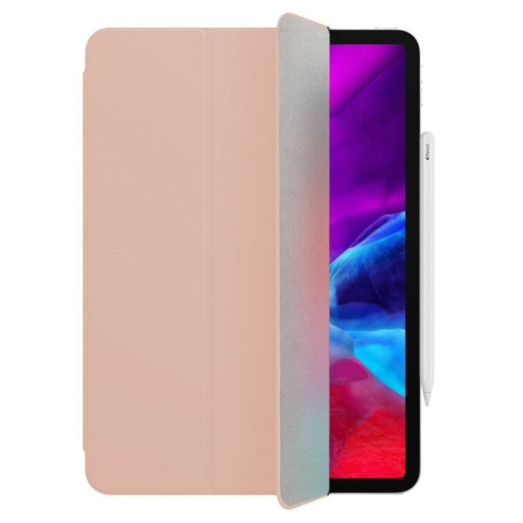 Захисний чохол QIALINO Leather Wallet для iPad Pro 12.9 (2020) - Pink: фото 2 з 15