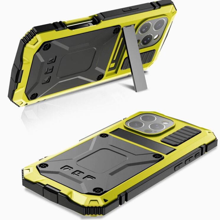 Защитный чехол R-JUST Military для Apple iPhone 16 Pro - Yellow: фото 2 из 9