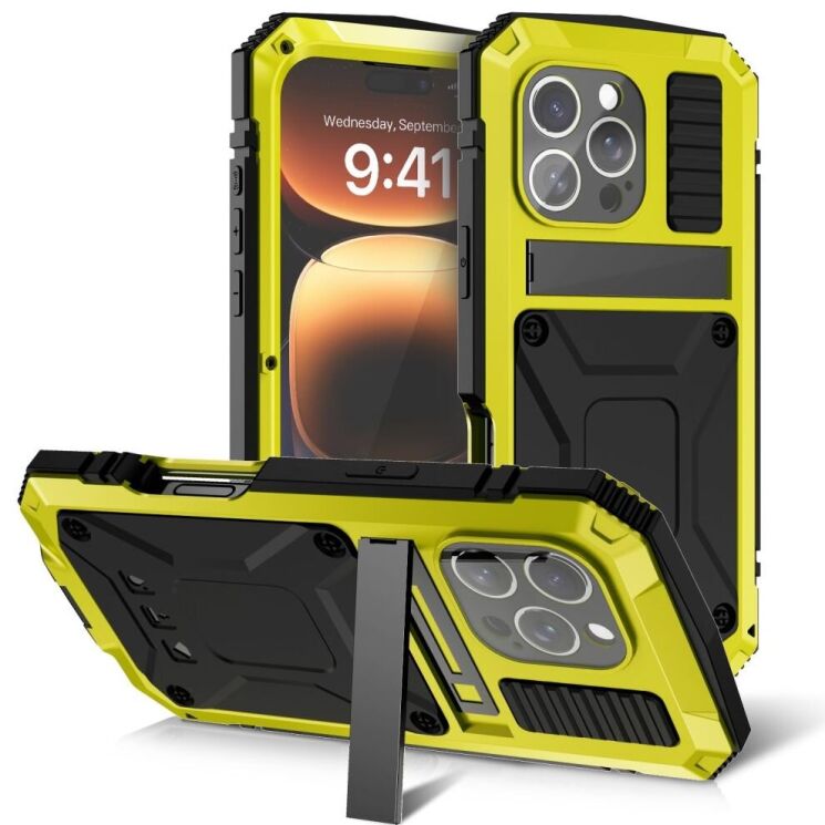 Защитный чехол R-JUST Military для Apple iPhone 16 Pro - Yellow: фото 1 из 9