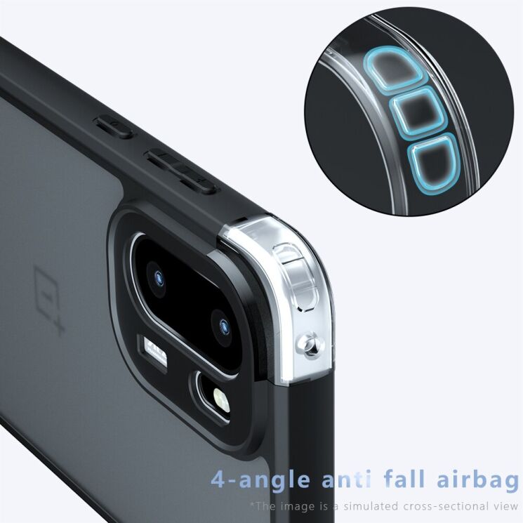 Защитный чехол Reframe Clear Bound для OnePlus 15R / Ace 6 / Ace 6T - Black: фото 5 из 9