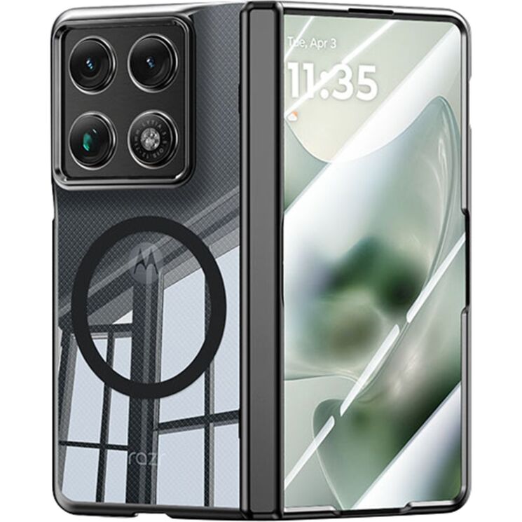 Захисний чохол Reframe Crystal Mag для Motorola Razr Fold - Black: фото 1 з 7