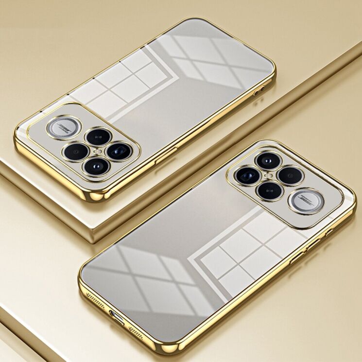 Захисний чохол Reframe Electroplating Frame для Xiaomi Poco F8 Ultra - Gold: фото 2 з 7