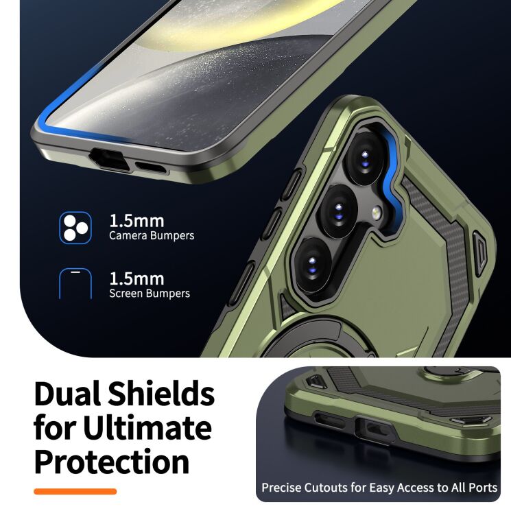 Защитный чехол Reframe Hybrid Magnetic для Samsung Galaxy S24 FE (S721) - Black: фото 7 из 7