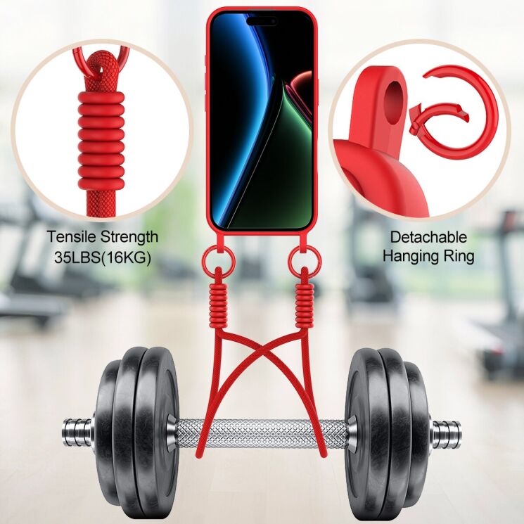 Защитный чехол Reframe Silicone Holder для Apple iPhone 17 - Black: фото 4 из 7