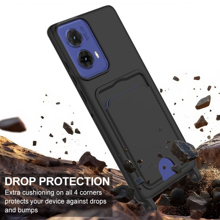 Захисний чохол Reframe Silicone Holder для Motorola Moto G85 / Edge 50 Fusion - Black: фото 5 з 7