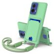 Защитный чехол Reframe Silicone Holder для Motorola Moto G85 / Edge 50 Fusion - Green (357051G)