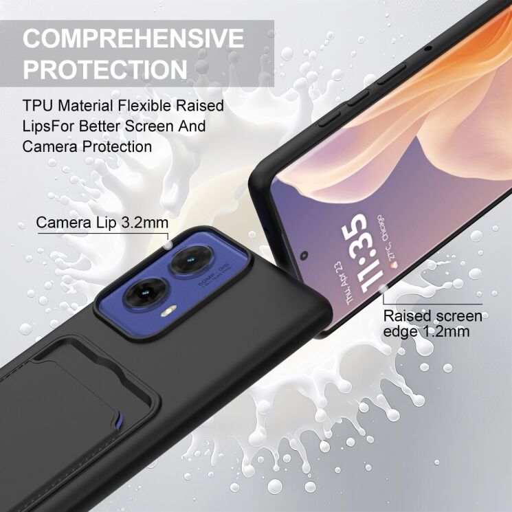 Захисний чохол Reframe Silicone Holder для Motorola Moto G85 / Edge 50 Fusion - Black: фото 7 з 7