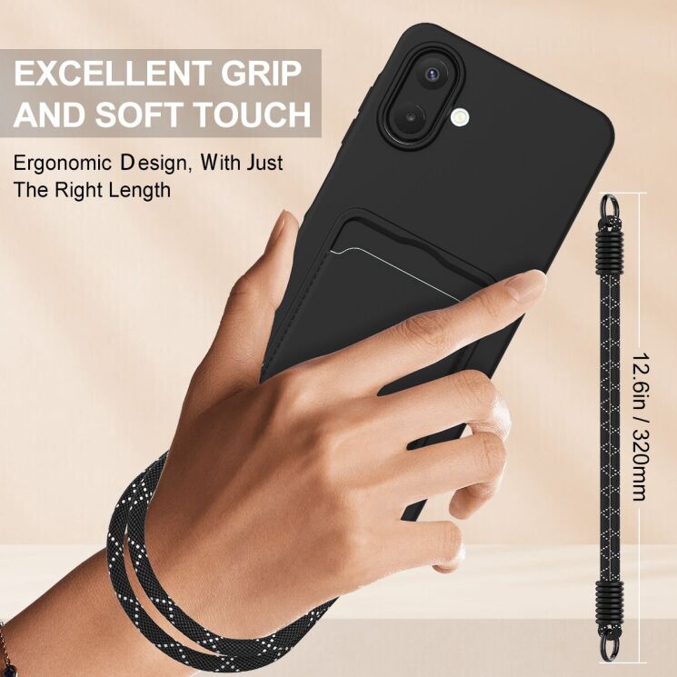 Захисний чохол Reframe Silicone Holder для Motorola Moto G85 / Edge 50 Fusion - Black: фото 3 з 7