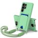 Защитный чехол Reframe Silicone Holder для Samsung Galaxy S24 Ultra (S928) - Green (375821G). Фото 1 из 7