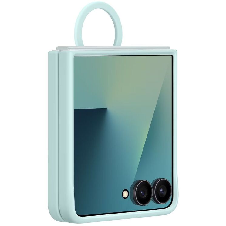 Защитный чехол Ring Case (Silicone) для Samsung Galaxy Flip 7 (EF-PF766TMEGUA) - Mint: фото 6 из 6