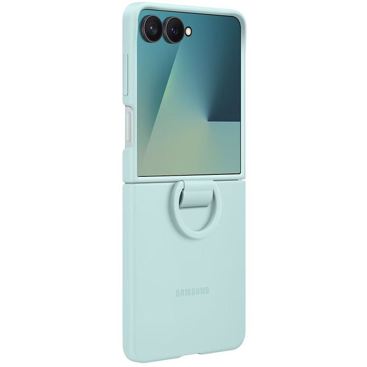 Защитный чехол Ring Case (Silicone) для Samsung Galaxy Flip 7 (EF-PF766TMEGUA) - Mint: фото 2 из 6