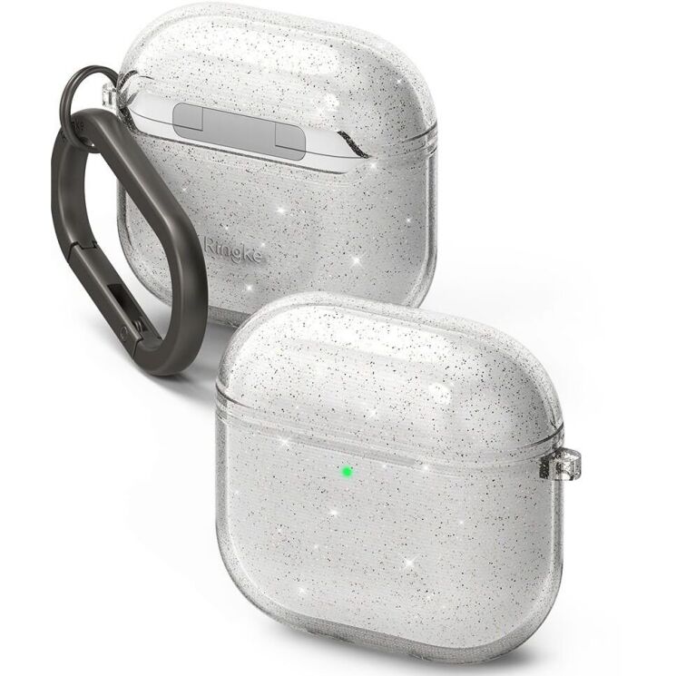 Защитный чехол Ringke Air (FH) для Apple AirPods 4 (8800274964495) - Glitter Clear: фото 1 из 16