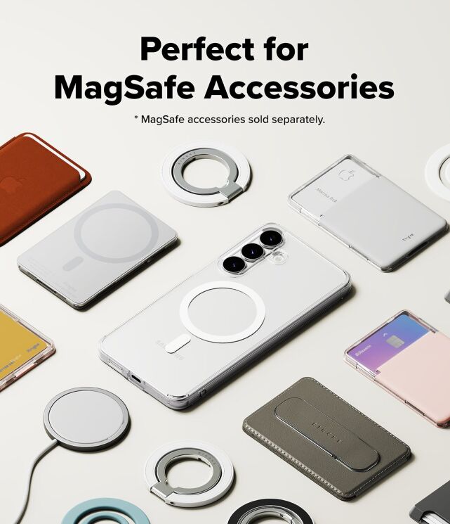 Защитный чехол Ringke Fusion Magnetic для Samsung Galaxy S25 FE (S731) 8800293859543 - Clear: фото 6 из 13