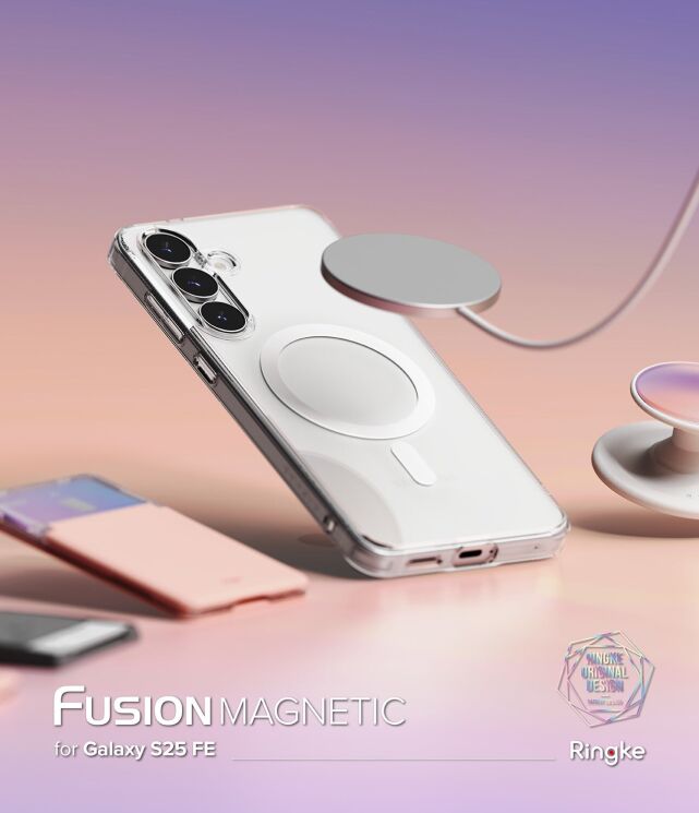 Защитный чехол Ringke Fusion Magnetic для Samsung Galaxy S25 FE (S731) 8800293859543 - Clear: фото 4 из 13