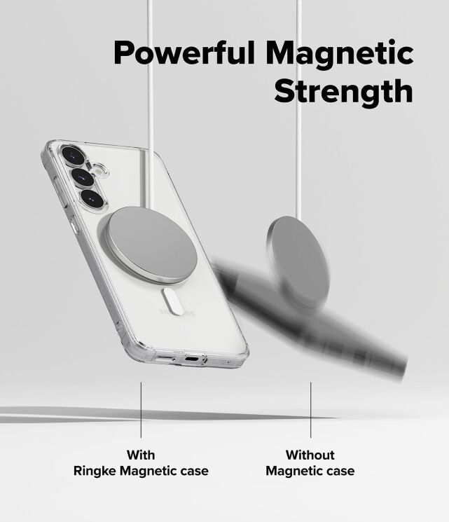 Защитный чехол Ringke Fusion Magnetic для Samsung Galaxy S25 FE (S731) 8800293859543 - Clear: фото 7 из 13