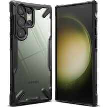 Защитный чехол Ringke Fusion X для Samsung Galaxy S23 Ultra (S918) 8809919300346 - Black: фото 1 из 13