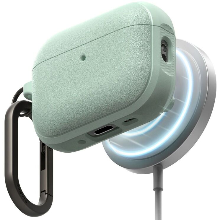Защитный чехол Ringke Onyx Magnetic (FH) для AirPods Pro 3 (8800328818590) - Mint (390179M) Защитный чехол Ringke Onyx Magnetic (FH) для AirPods Pro 3 (8800328818590) - Mint: фото 2 из 13
