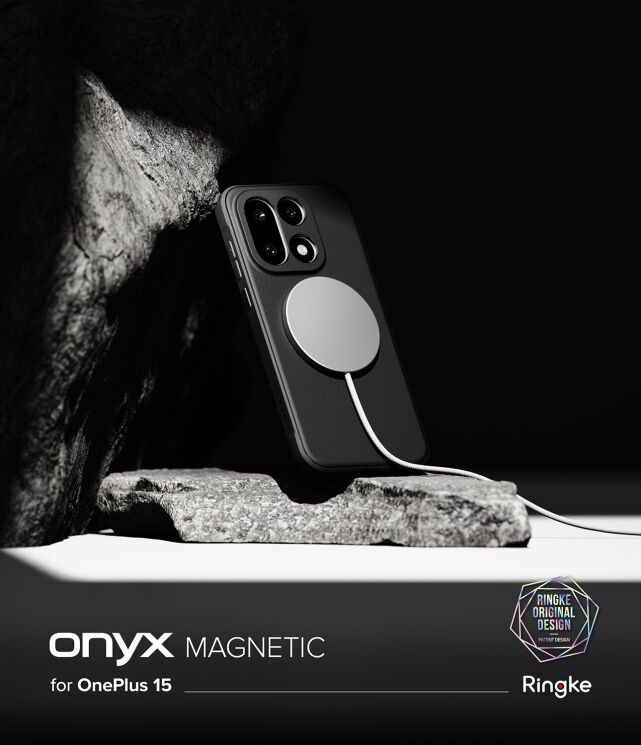 Защитный чехол Ringke Onyx Magnetic (FP) для OnePlus 15 (8800328814318) - Black: фото 4 из 13