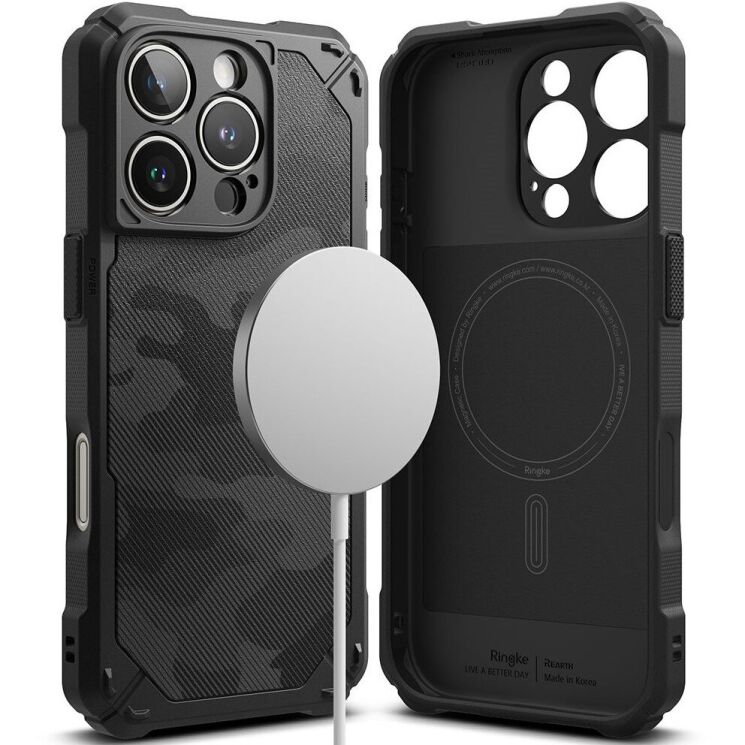 Защитный чехол Ringke Rugged Gear Magnetic для Apple iPhone 16 Pro Max (8800274963658) - Camo Black: фото 1 из 18