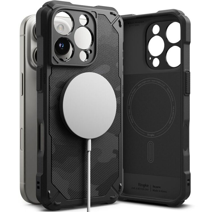 Защитный чехол Ringke Rugged Gear Magnetic для Apple iPhone 16 Pro Max (8800274963658) - Camo Black: фото 2 из 18