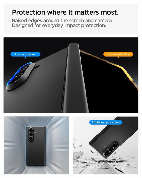 Защитный чехол Spigen Air Fit Pro (MagFit) для Samsung Galaxy Fold 8 Ultra (ACS11492) - Black: фото 13 из 16