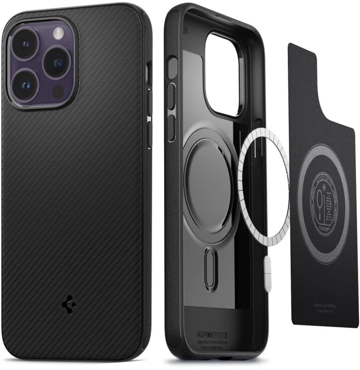 Защитный чехол Spigen (SGP) Core Armor Mag для Apple iPhone 14 Pro Max (ACS04844) - Matte Black: фото 1 из 16