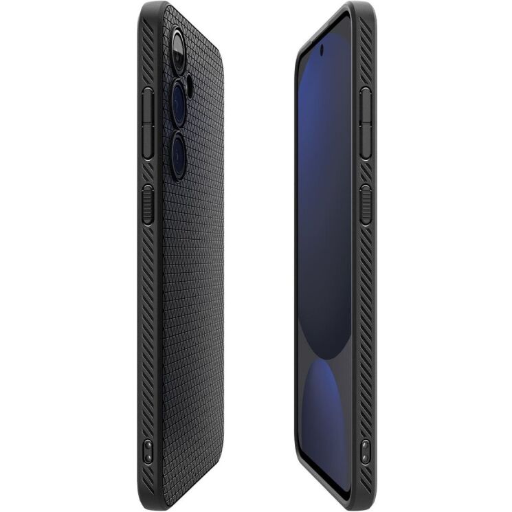 Защитный чехол Spigen (SGP) Liquid Air для Samsung Galaxy S24 FE (S721) - Matte Black: фото 7 из 18