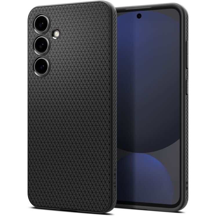 Защитный чехол Spigen (SGP) Liquid Air для Samsung Galaxy S24 FE (S721) - Matte Black: фото 1 из 18