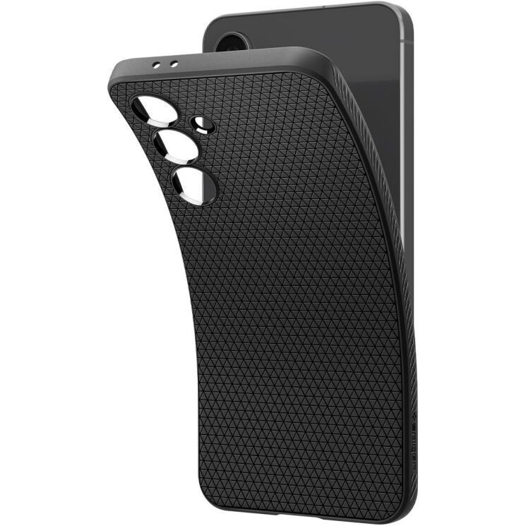 Защитный чехол Spigen (SGP) Liquid Air для Samsung Galaxy S24 FE (S721) - Matte Black: фото 4 из 18