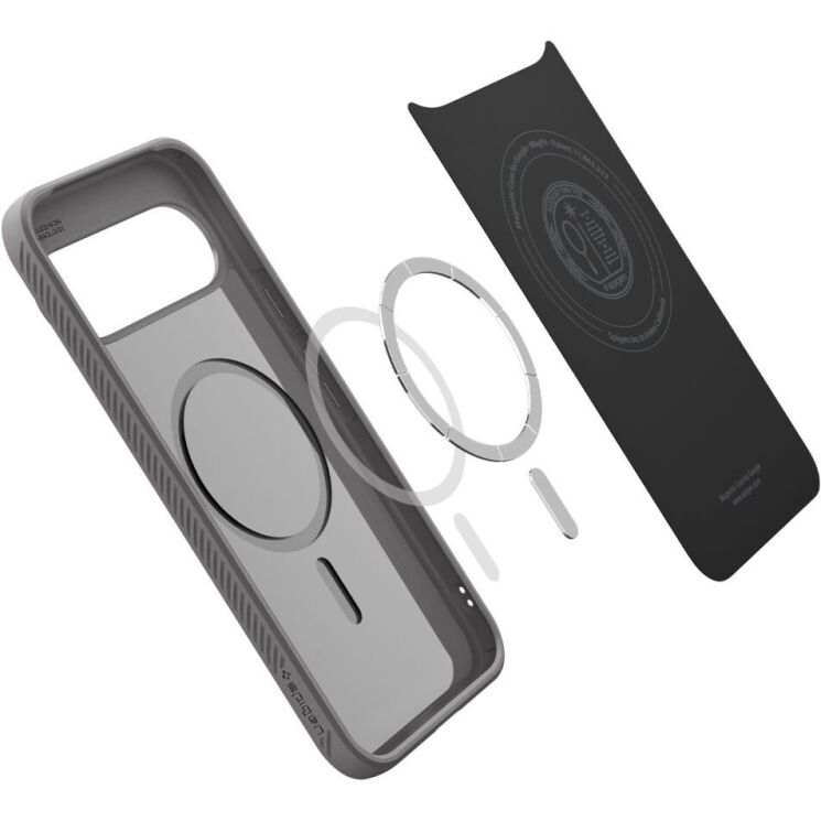 Захисний чохол Spigen (SGP) Liquid Air (MagFit) для Google Pixel 10 / 10 Pro (ACS09697) - Marble Grey: фото 6 з 15