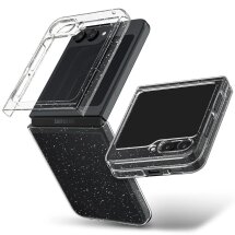Захисний чохол Spigen (SGP) Liquid Crystal Glitter (FF) для Samsung Galaxy Flip 5 - Crystal Quartz: фото 1 з 7