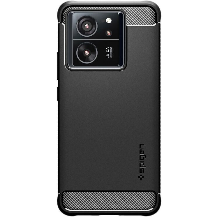 Защитный чехол Spigen (SGP) Rugged Armor для Xiaomi 13T / 13T Pro (ACS07502) - Matte Black: фото 2 из 17