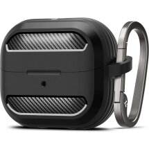 Захисний чохол Spigen (SGP) Rugged Armor (FH) для Samsung Galaxy Buds 3 / Buds 3 Pro - Black: фото 1 з 16