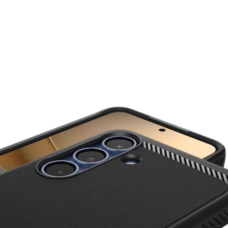 Защитный чехол Spigen (SGP) Rugged Armor (MagFit) для Samsung Galaxy S25 (S931) ACS08998 - Matte Black: фото 9 из 20